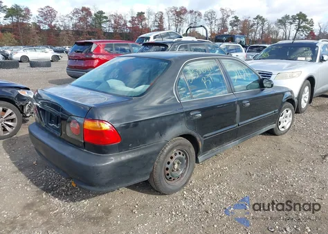 1999 Honda Civic Ex z USA, uszkodzony, nr VIN 2HGEJ8645XH551253